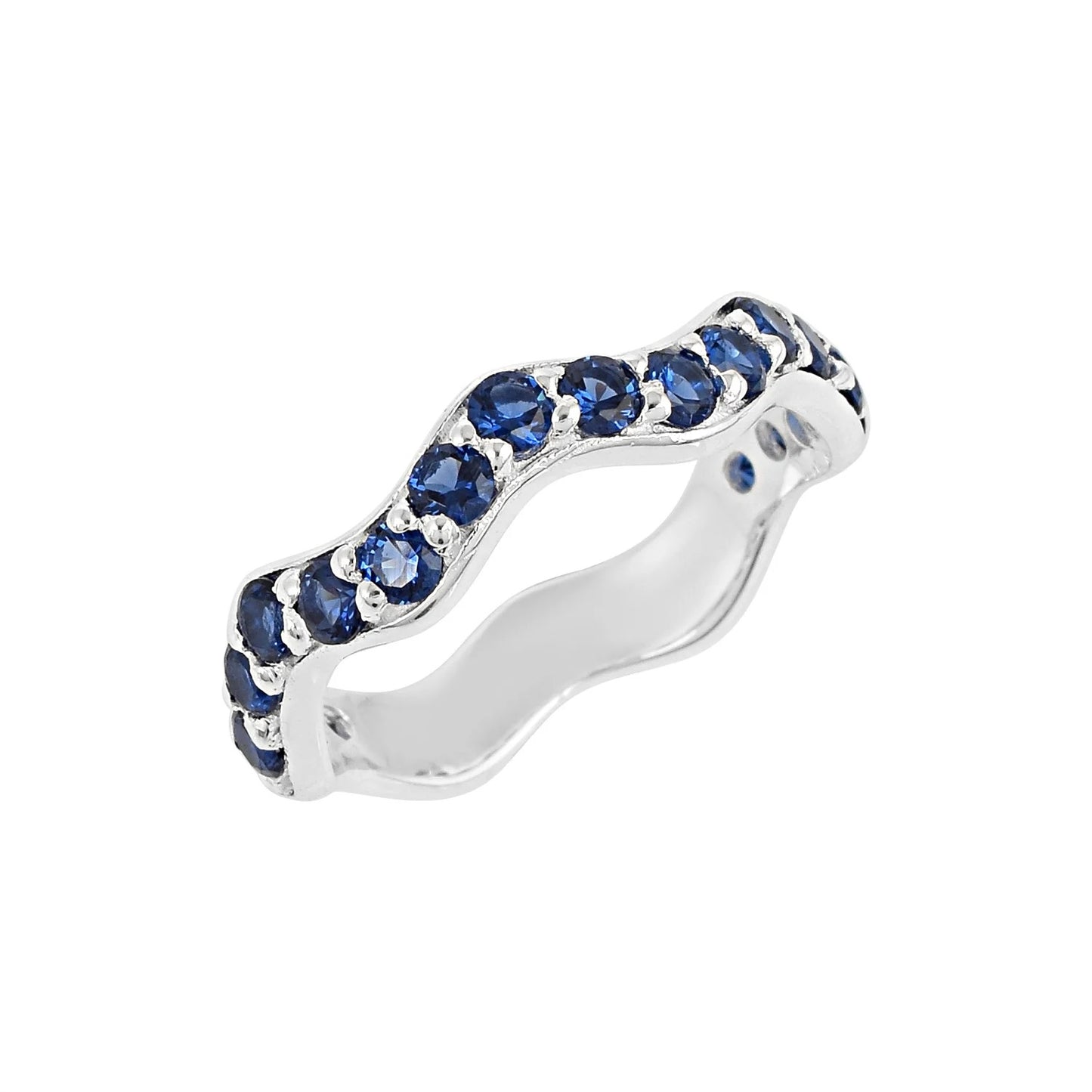 Blue Sapphire Wave Band