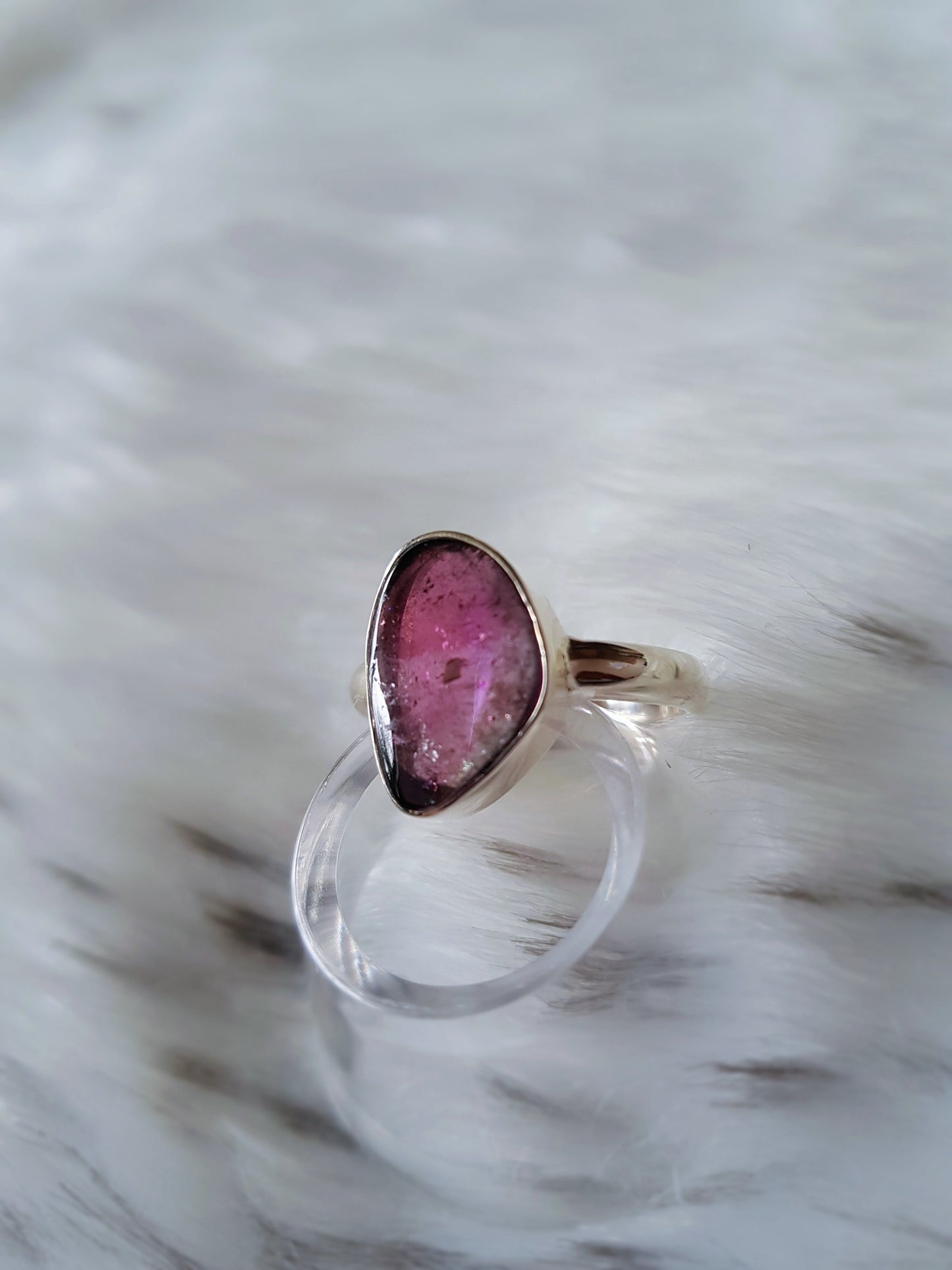 Tourmaline Saturn Ring