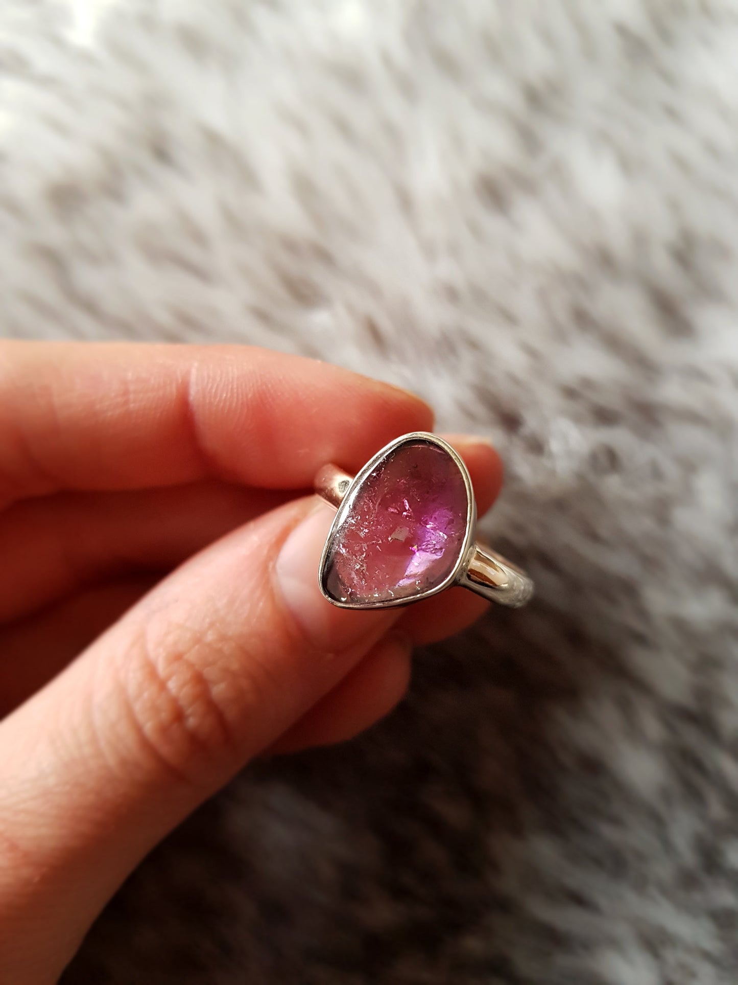 Tourmaline Saturn Ring