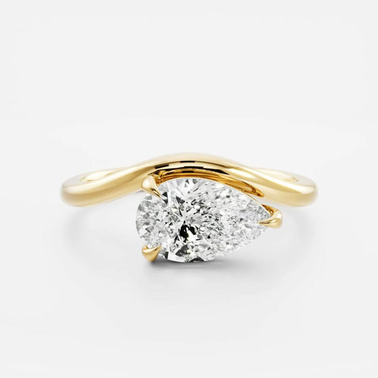 Gold Status Teardrop Ring