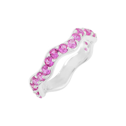 Pink Sapphire Wave Band