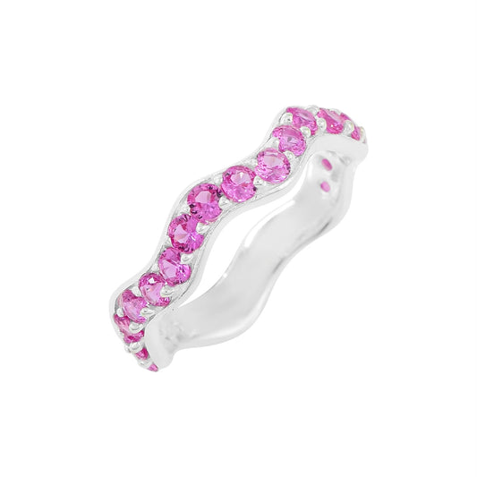 Pink Sapphire Wave Band