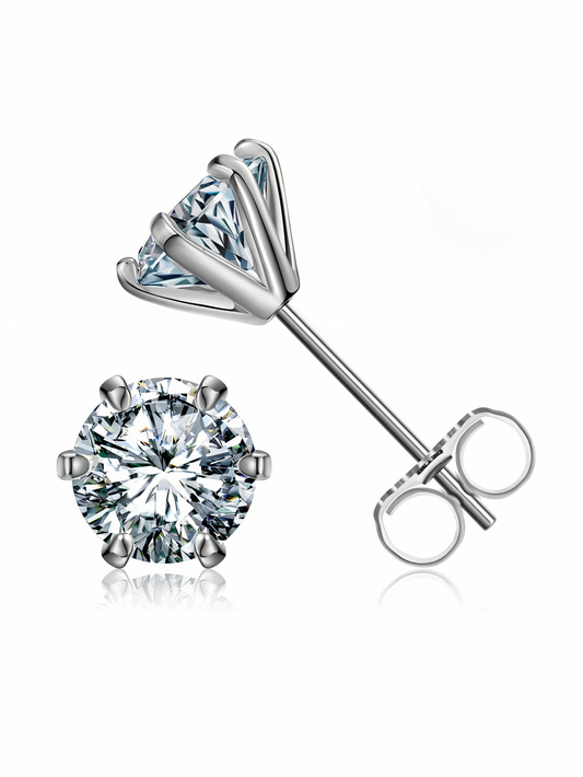 Moissanite Stud Earrings